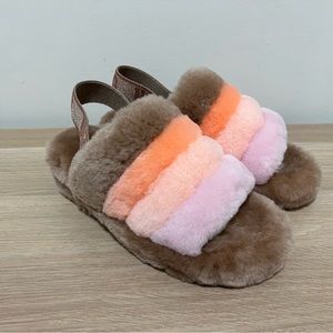 UGG [NEW] Women's Fluff Yeah, color Beachwood Multi, size 6